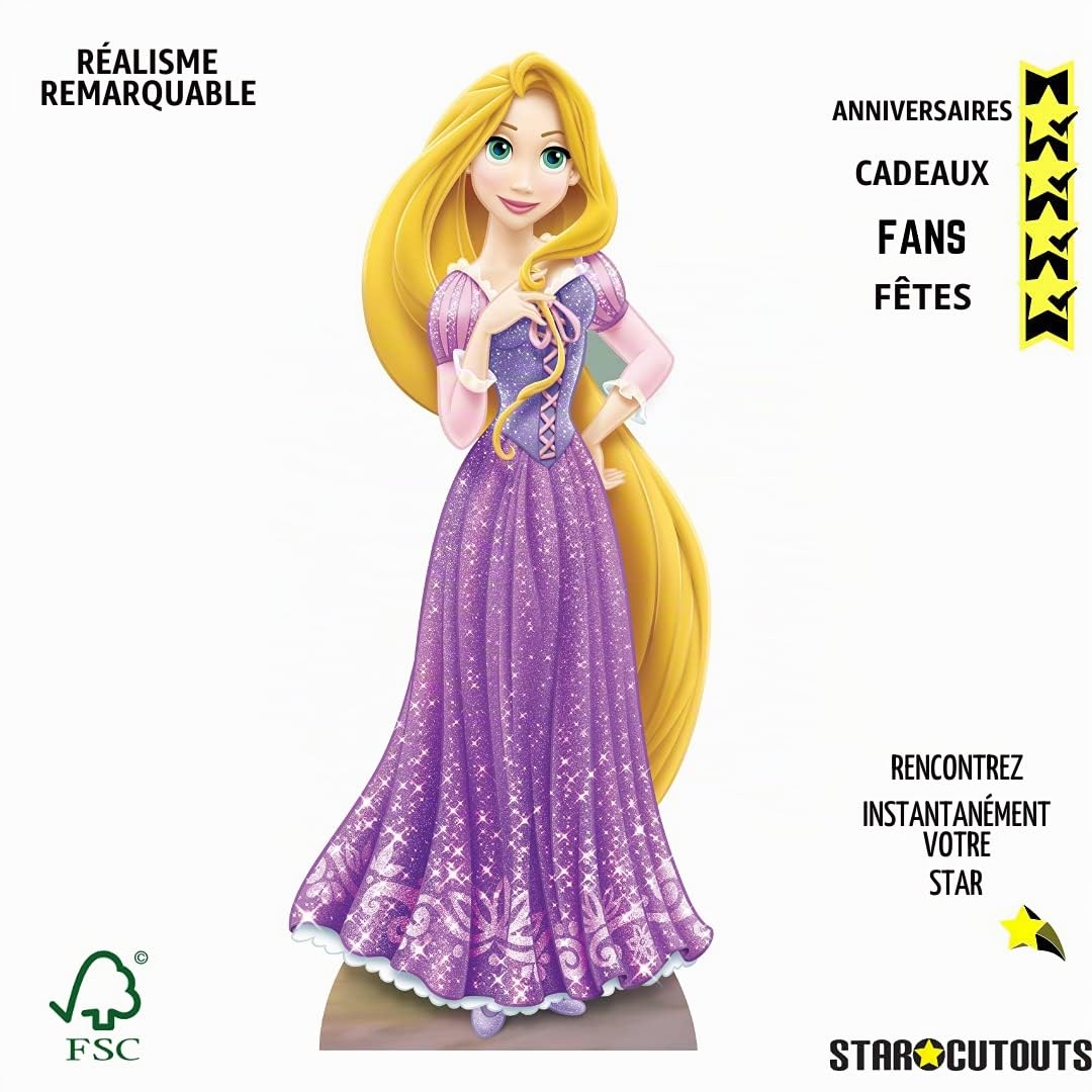 STAR CUTOUTS Rapunzel Disney Princess Mini Party Supplies Pack of